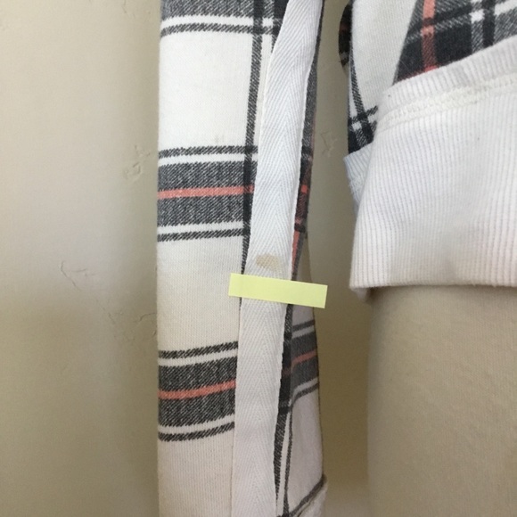Free People “Why Not” Plaid Quarter Zip Size M - Picture 5 of 13
